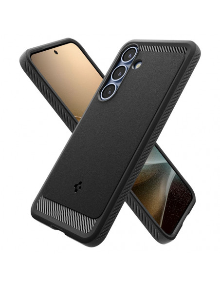 
„Samsung Galaxy S25 Rugged Armor MagSafe“ dėklas – matinės juodos spalvos
