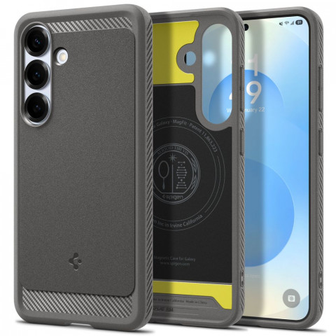 
„Samsung Galaxy S25 Rugged Armor MagSafe“ dėklas – pilkas
