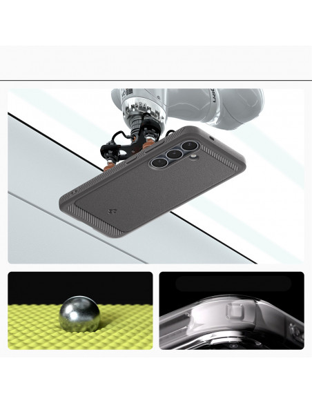 
„Samsung Galaxy S25 Rugged Armor MagSafe“ dėklas – pilkas
