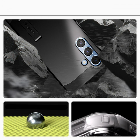 
„Samsung Galaxy S25“ dėklas su tvirtu „MagSafe“ stovu – juodas
