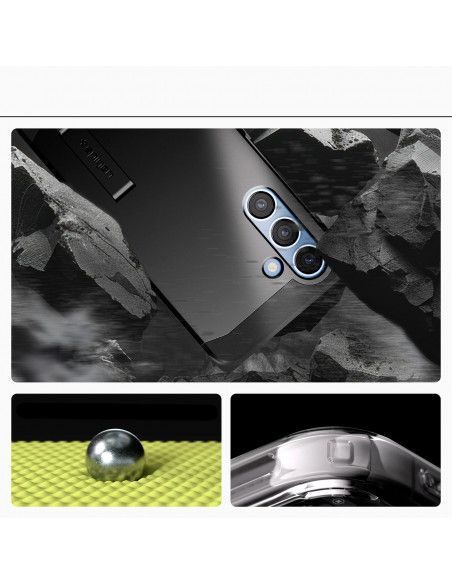 
„Samsung Galaxy S25“ dėklas su tvirtu „MagSafe“ stovu – juodas
