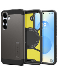 
„Samsung Galaxy S25“ dėklas su tvirtu „Tough Armor MagSafe“ stovu – pilkas
