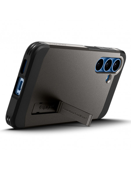 
„Samsung Galaxy S25“ dėklas su tvirtu „Tough Armor MagSafe“ stovu – pilkas
