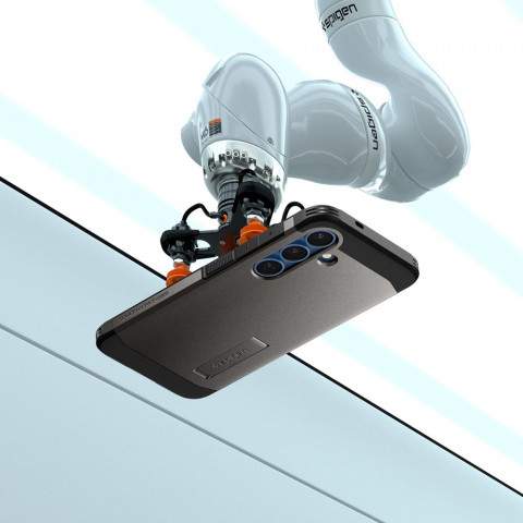 
„Samsung Galaxy S25“ dėklas su tvirtu „Tough Armor MagSafe“ stovu – pilkas
