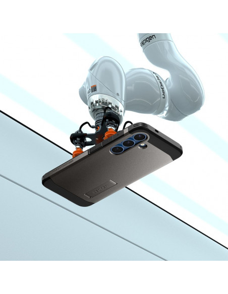 
„Samsung Galaxy S25“ dėklas su tvirtu „Tough Armor MagSafe“ stovu – pilkas
