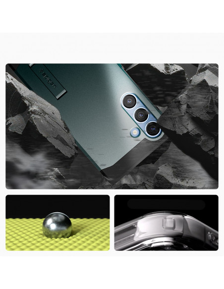 
„Samsung Galaxy S25“ dėklas su tvirtu „Tough Armor MagSafe“ stovu – žalias
