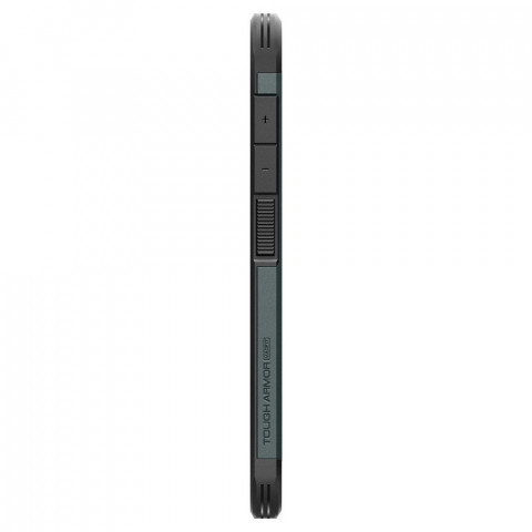 
„Samsung Galaxy S25“ dėklas su tvirtu „Tough Armor MagSafe“ stovu – žalias
