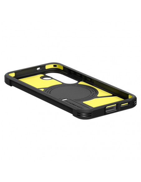 
„Samsung Galaxy S25“ dėklas su tvirtu „Tough Armor MagSafe“ stovu – žalias
