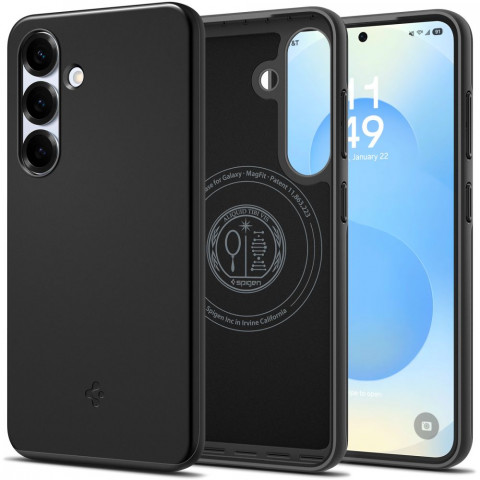 
„Samsung Galaxy S25“ plonas dėklas „Mag Fit“ – juodas
