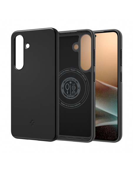 
„Samsung Galaxy S25“ plonas dėklas „Mag Fit“ – juodas
