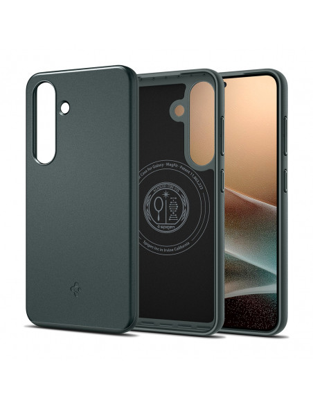 
„Samsung Galaxy S25“ plonas, „Mag Fit“ dėklas – žalias
