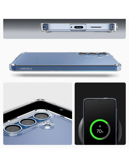 
„Samsung Galaxy S25 Ultra Hybrid“ dėklas – skaidrus
