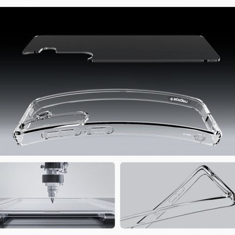 
„Samsung Galaxy S25 Ultra Hybrid“ dėklas – skaidrus
