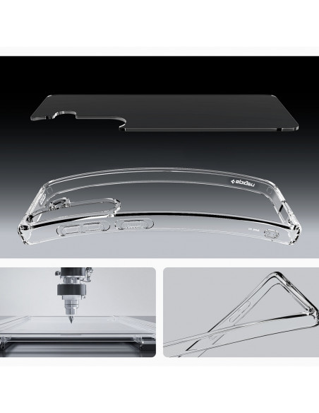 
„Samsung Galaxy S25 Ultra Hybrid“ dėklas – skaidrus
