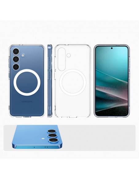 
„Samsung Galaxy S25 Ultra Hybrid Mag“ dėklas – skaidrus
