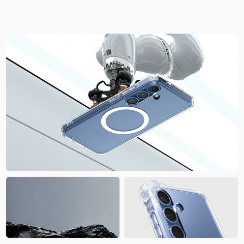 
„Samsung Galaxy S25 Ultra Hybrid Mag“ dėklas – skaidrus
