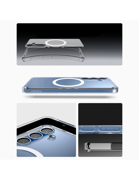 
„Samsung Galaxy S25 Ultra Hybrid Mag“ dėklas – skaidrus
