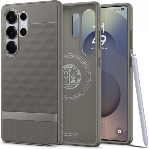 
„Samsung Galaxy S25 Ultra“ dėklas „Parallax Mag MagSafe“ – pilkas
