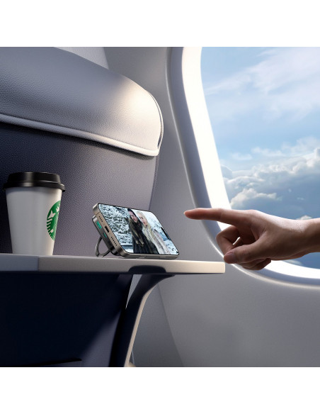 
Išorinė baterija 10000mAh 22.5W Qi2 JR-PBM12 MagSafe su stovu - juoda
