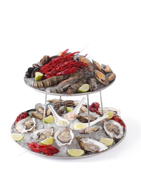 Plieninis stendas padėklams ir indams laikyti - Hendi 480502