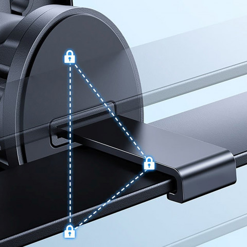 
Automobilinis telefono laikiklis oro išleidimo angai - juodas
