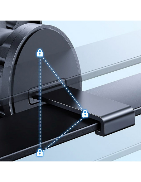 
Automobilinis telefono laikiklis oro išleidimo angai - juodas
