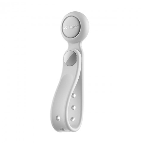 
Silikoniniai kabelių raišteliai su magnetu, balti - 6 vnt. rinkinys
