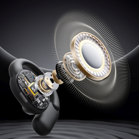 
TWS belaidės atviros ausinės - juodos
