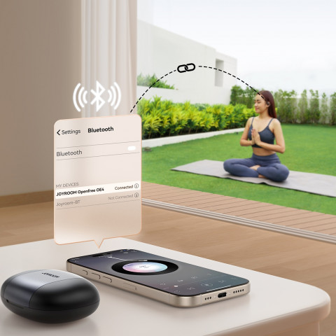 
TWS belaidės atviros ausinės - juodos
