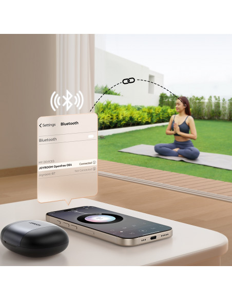 
TWS belaidės atviros ausinės - juodos
