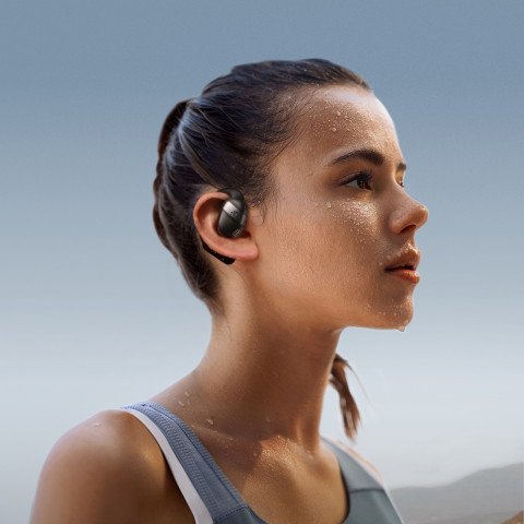 
TWS belaidės atviros ausinės - juodos
