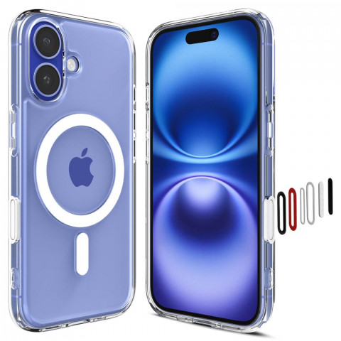 
„iPhone 16 Ultra Hybrid T MagSafe“ dėklas – baltas
