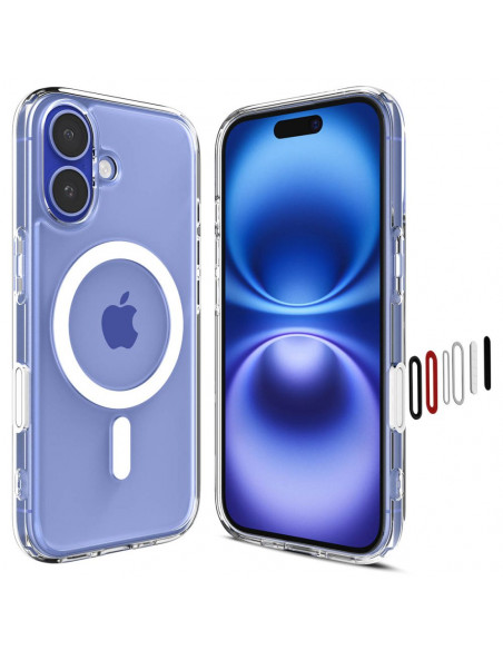 
„iPhone 16 Ultra Hybrid T MagSafe“ dėklas – baltas
