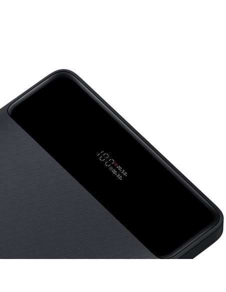 Ašmenys itin ploni maitinimo blokas 100W 20000mAh juodas PD QC SCP FCP