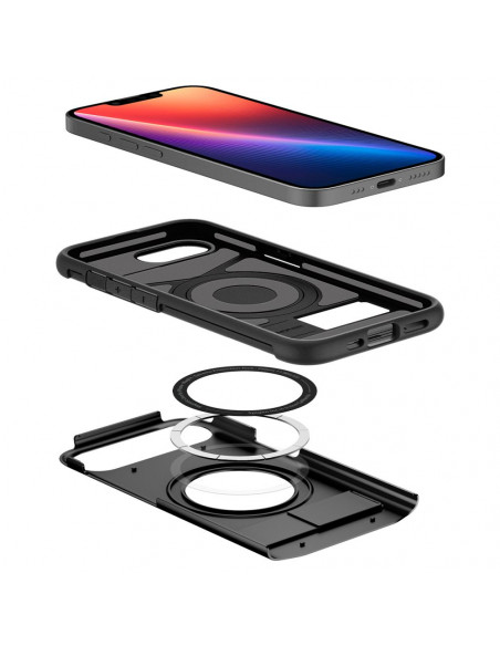 
„iPhone 16e Slim Armor MagSafe“ dėklas – juodas
