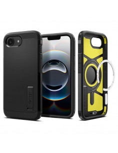 
„iPhone 16e“ dėklas su tvirtu „MagSafe“ laikikliu – juodas
