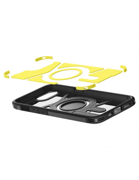 
„iPhone 16e“ dėklas su tvirtu „MagSafe“ laikikliu – juodas
