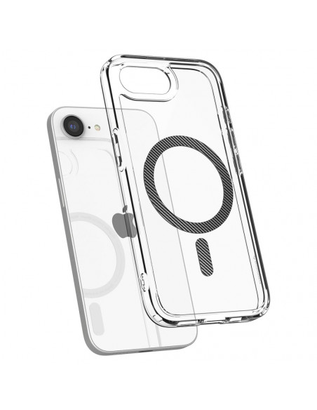 
„iPhone 16e“ anglies pluošto itin hibridinis „MagSafe“ dėklas – permatomas
