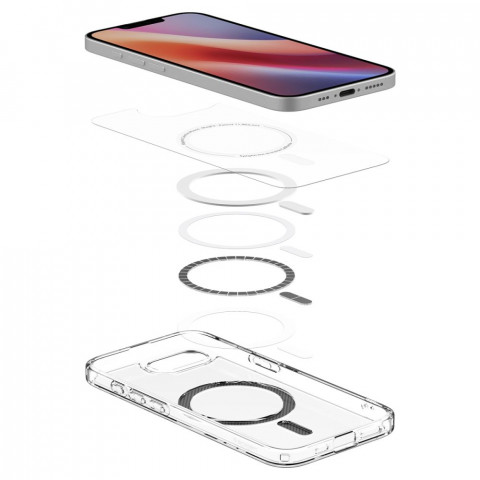 
„iPhone 16e“ anglies pluošto itin hibridinis „MagSafe“ dėklas – permatomas
