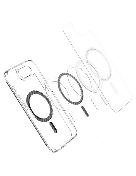 
„iPhone 16e“ anglies pluošto itin hibridinis „MagSafe“ dėklas – permatomas
