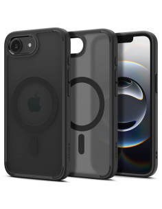 
„iPhone 16e Ultra Hybrid MagSafe“ dėklas – juodas permatomas
