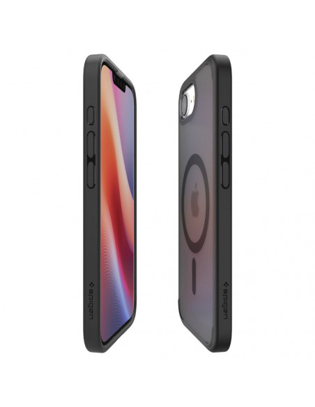 
„iPhone 16e Ultra Hybrid MagSafe“ dėklas – juodas permatomas
