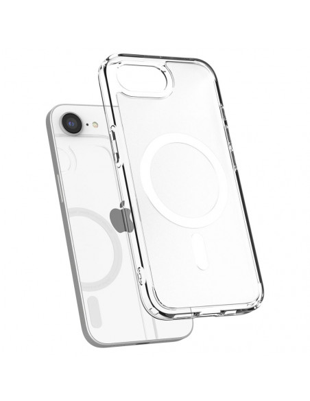 
„iPhone 16e Ultra Hybrid MagSafe“ dėklas – baltas permatomas
