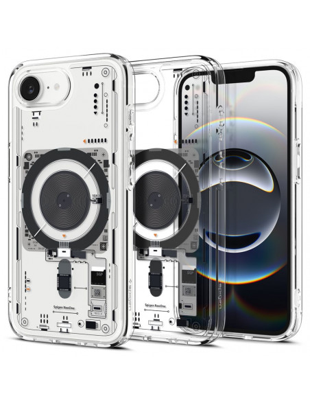 
„iPhone 16e Neo One Ultra Hybrid MagSafe“ dėklas – permatomas
