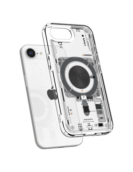 
„iPhone 16e Neo One Ultra Hybrid MagSafe“ dėklas – permatomas
