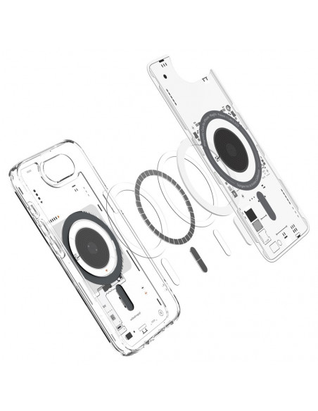 
„iPhone 16e Neo One Ultra Hybrid MagSafe“ dėklas – permatomas
