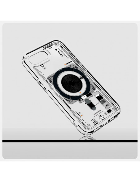 
„iPhone 16e Neo One Ultra Hybrid MagSafe“ dėklas – permatomas
