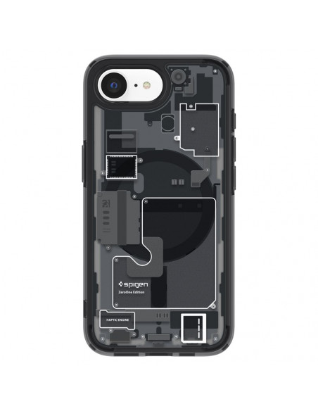 
„iPhone 16e Zero One Ultra Hybrid MagSafe“ dėklas – juodas
