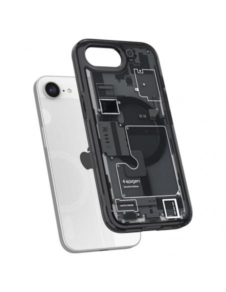 
„iPhone 16e Zero One Ultra Hybrid MagSafe“ dėklas – juodas
