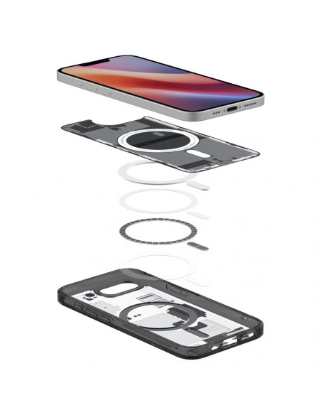 
„iPhone 16e Zero One Ultra Hybrid MagSafe“ dėklas – juodas
